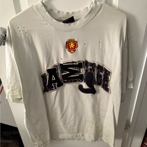 Balenciaga White Graphic Short Sleeve Tee